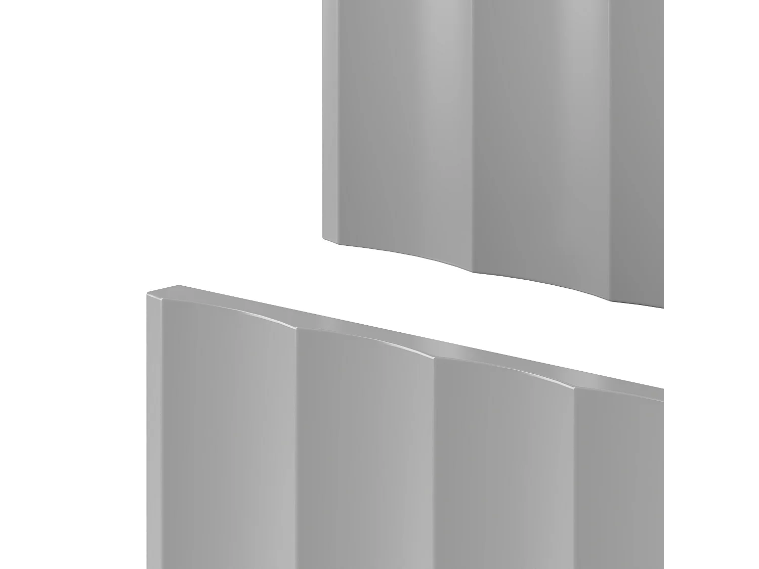 Ensemble de salle de bain blanc 60 cm Meuble avec lavabo Colonne Façades rainurées Arcos