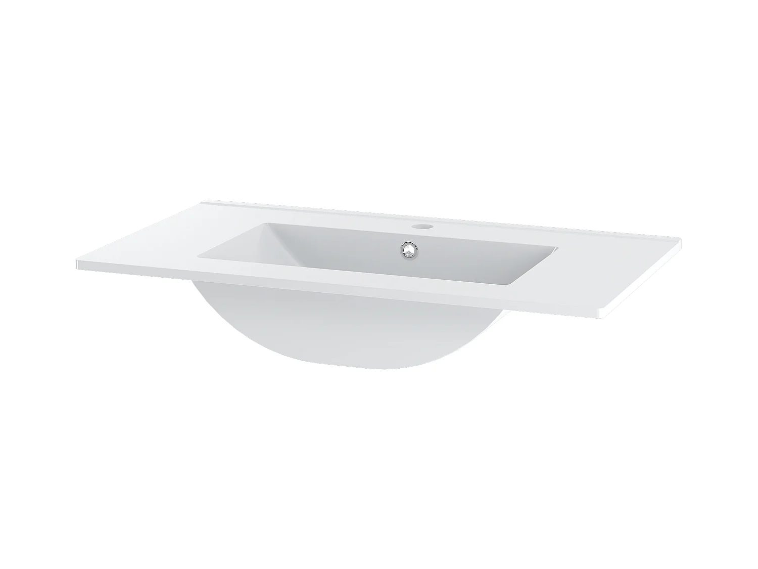 Ensemble de salle de bain 80 cm Armoire avec lavabo Colonne Façades rainurées Chêne Noyer Stella