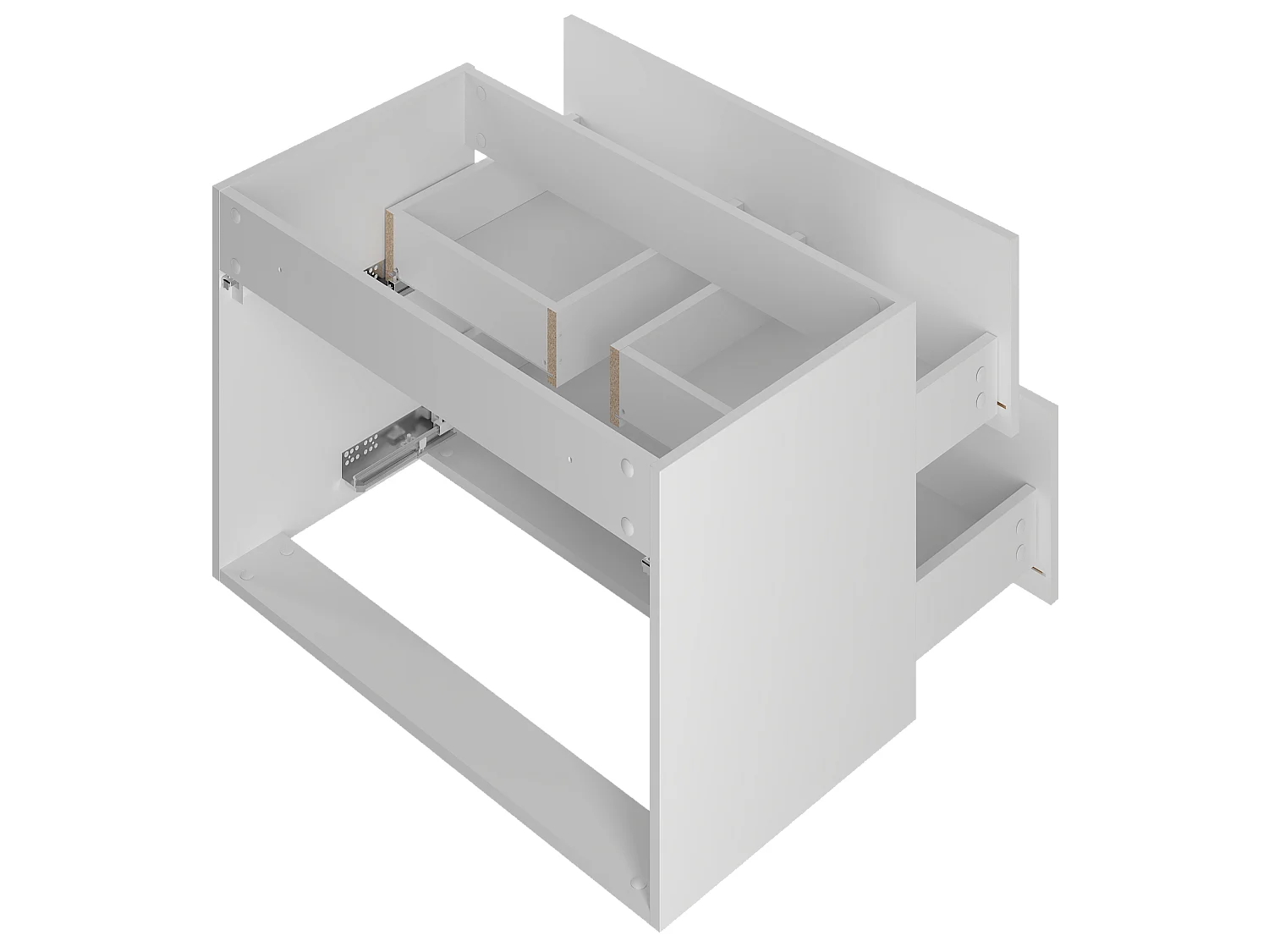 Ensemble de salle de bain blanc 80 cm Meuble avec lavabo Façades rainurées Arcos