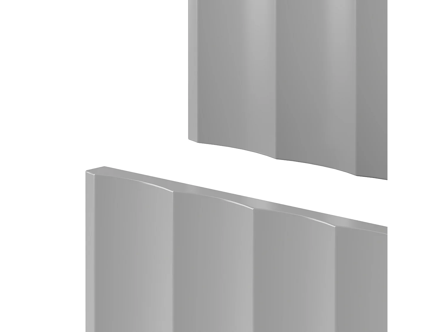 Ensemble de salle de bain blanc 80 cm Meuble avec lavabo Façades rainurées Arcos