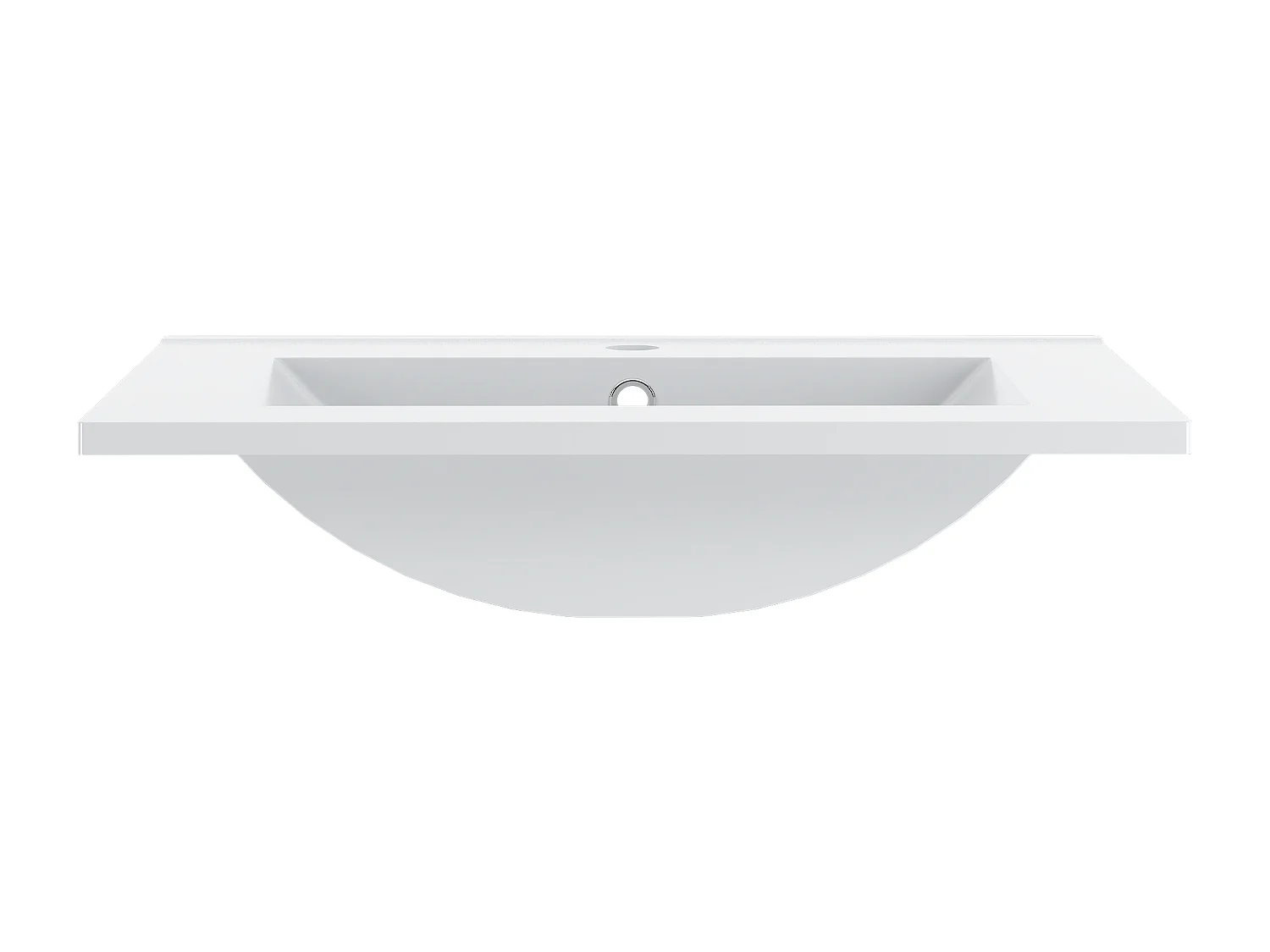 Ensemble de salle de bain blanc 60 cm Meuble avec lavabo Façades rainurées Aqua