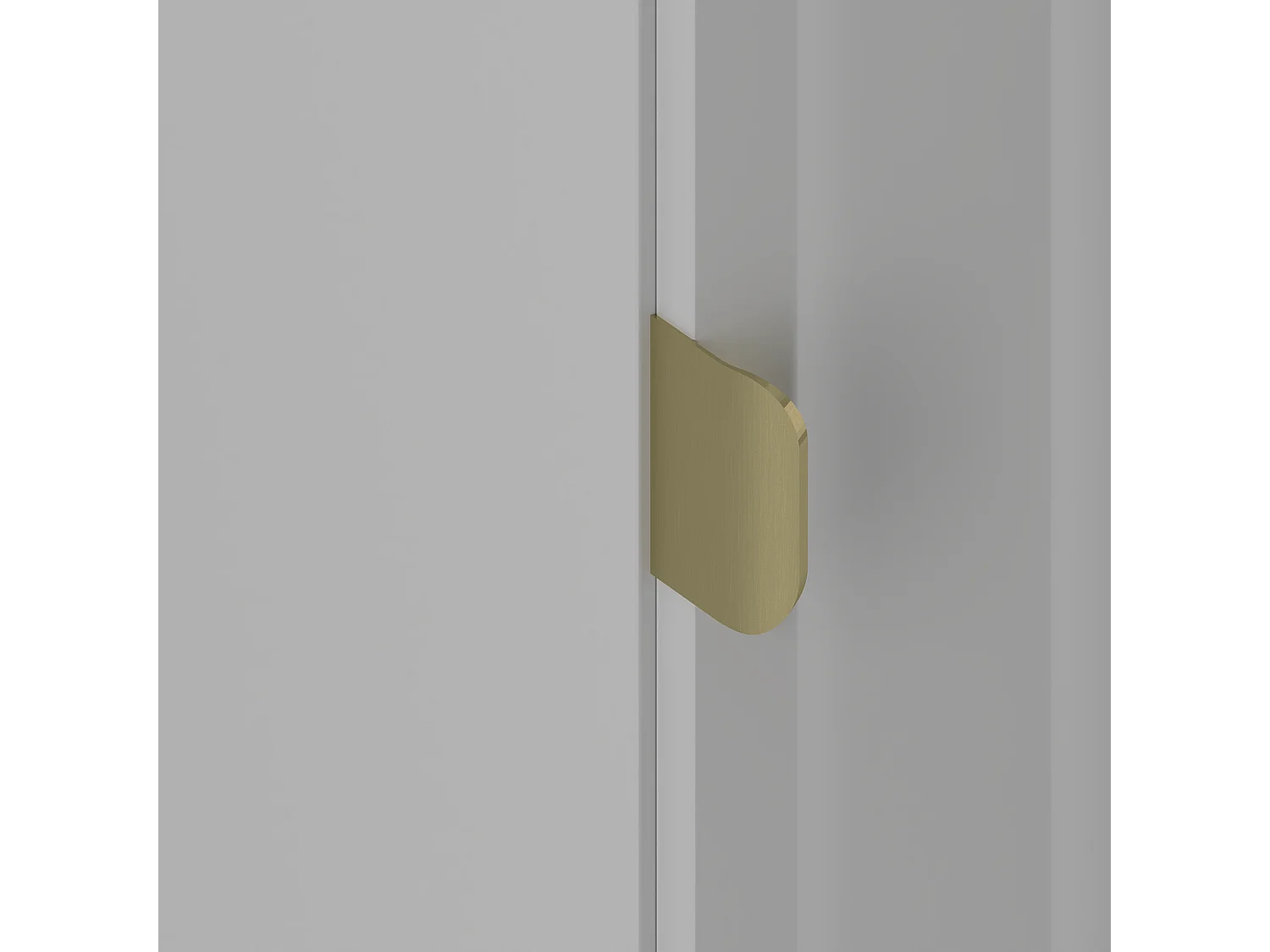 Armoire de salle de bain blanche Colonne haute Façades rainurées Arcos