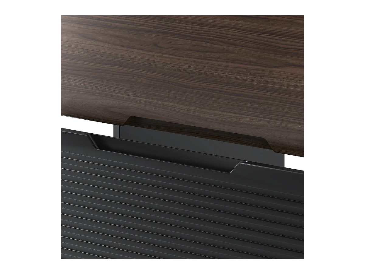 Ensemble de salle de bain 60 cm Meuble avec lavabo Colonne Noir mat / Noyer Avella