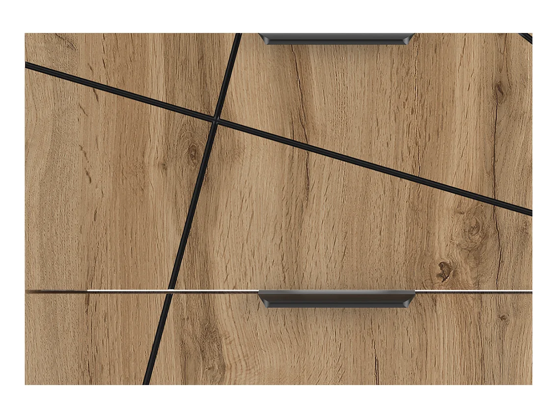 Ensemble de salle de bain 60 cm Meuble avec plan de travail Lavabo Chêne Wotan Wood