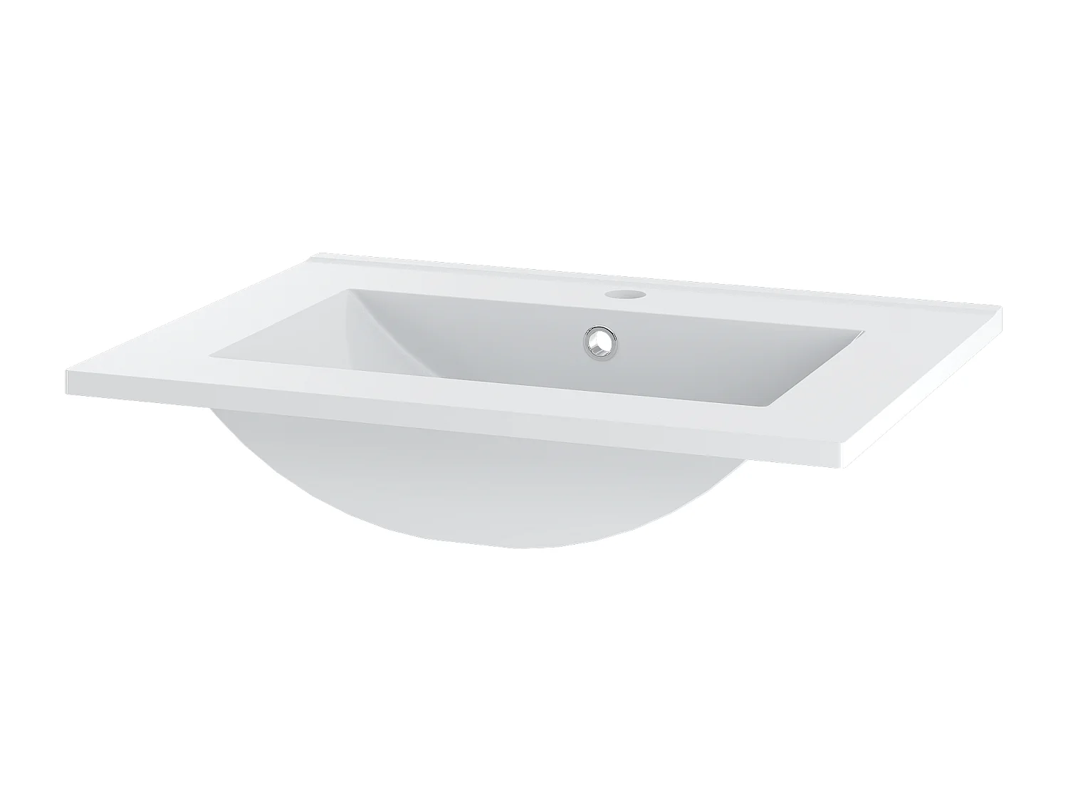 Ensemble de salle de bain 60 cm Meuble avec lavabo Noir mat / Noyer Avella