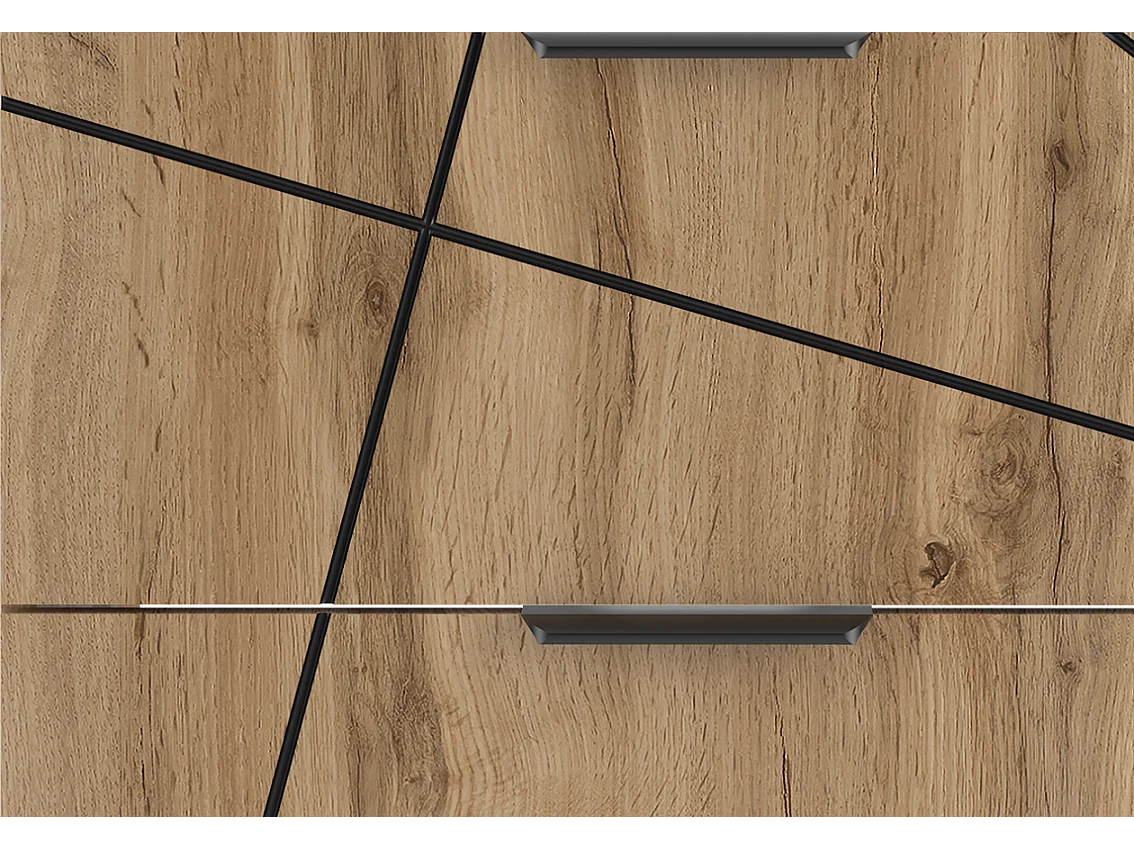 Ensemble de salle de bain 60 cm Meuble avec lavabo Colonne Chêne Wotan Wood