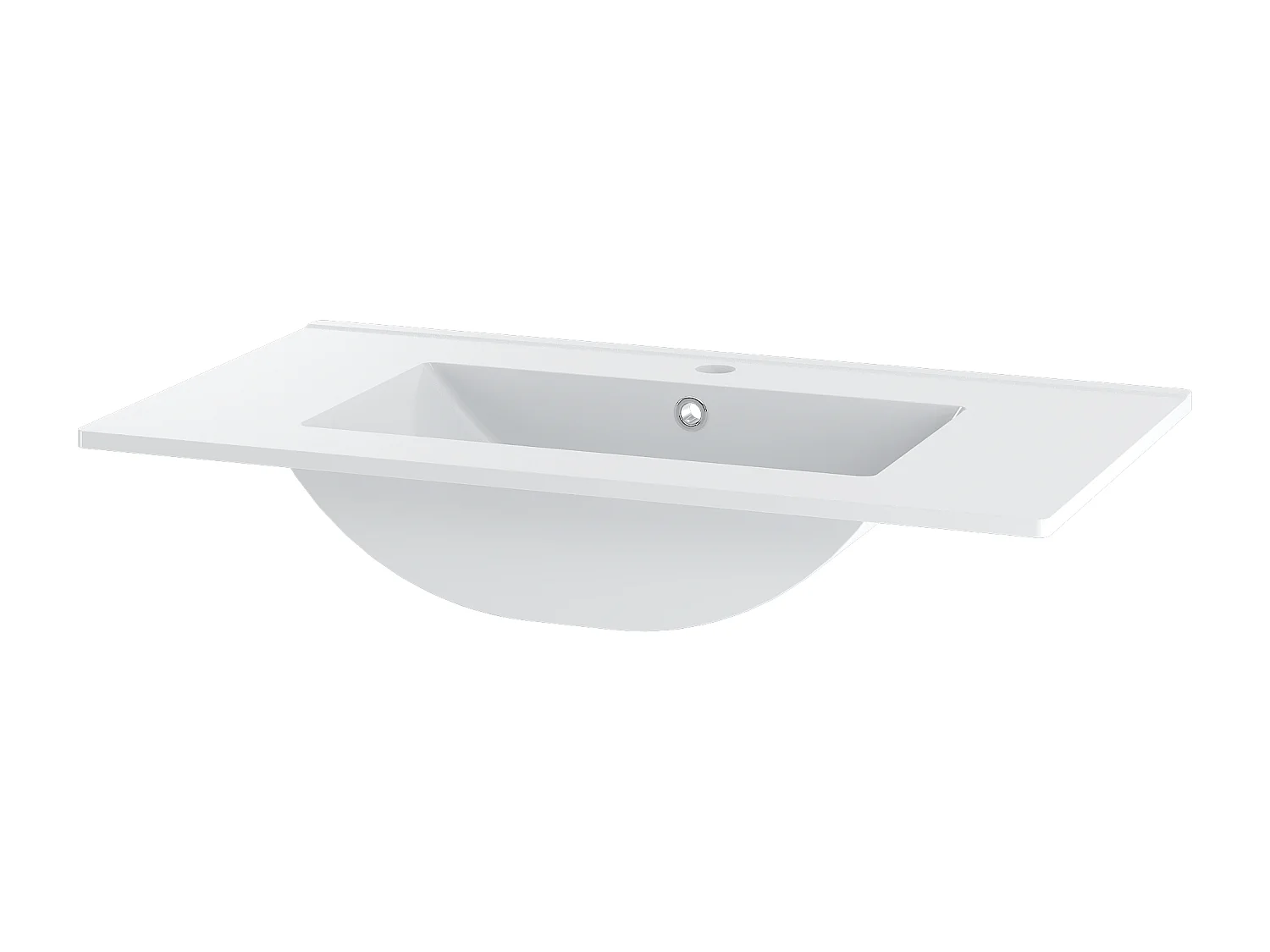 Ensemble de salle de bain blanc 80 cm Meuble avec lavabo Colonne Façades rainurées Aqua