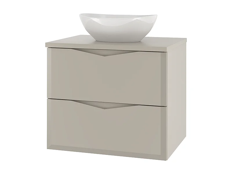 Kasjmier badkamerset 60 cm Kast met wastafelblad Delica