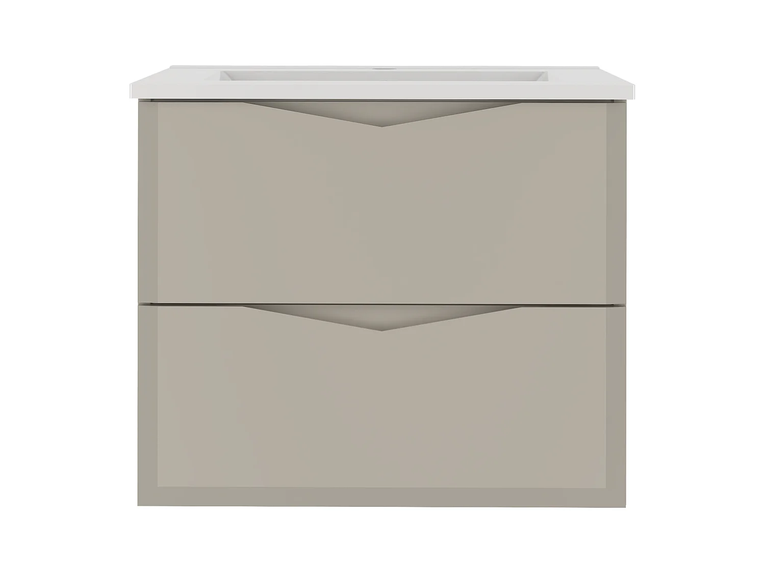 Ensemble de salle de bain en cachemire 60 cm Meuble avec lavabo Delica