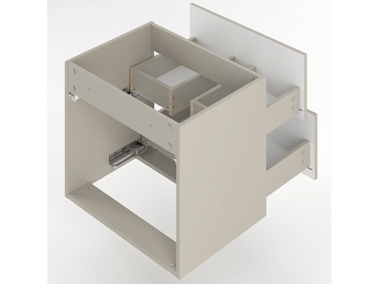 Ensemble de salle de bain en cachemire 60 cm Meuble avec lavabo Delica