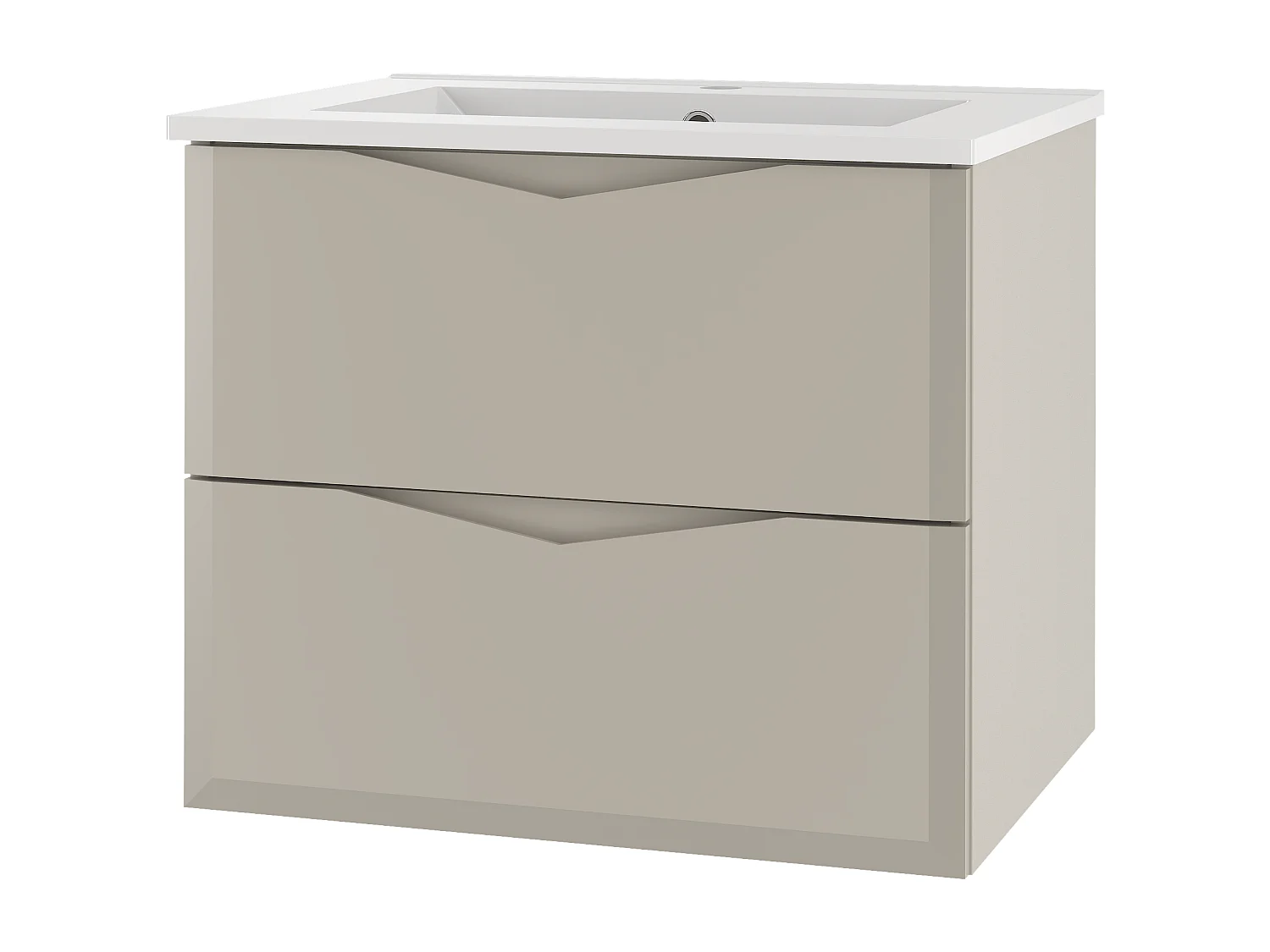 Ensemble de salle de bain en cachemire 60 cm Meuble avec lavabo Delica