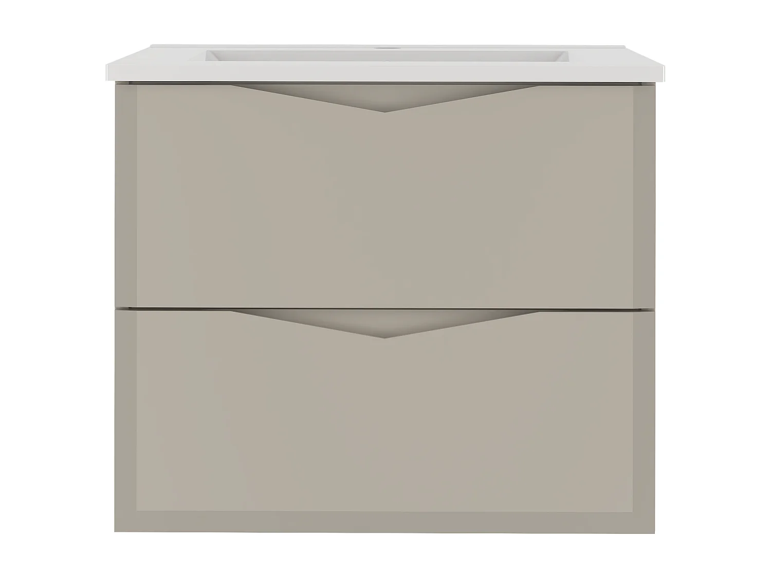 Ensemble de salle de bain en cachemire 60 cm Meuble avec lavabo Delica