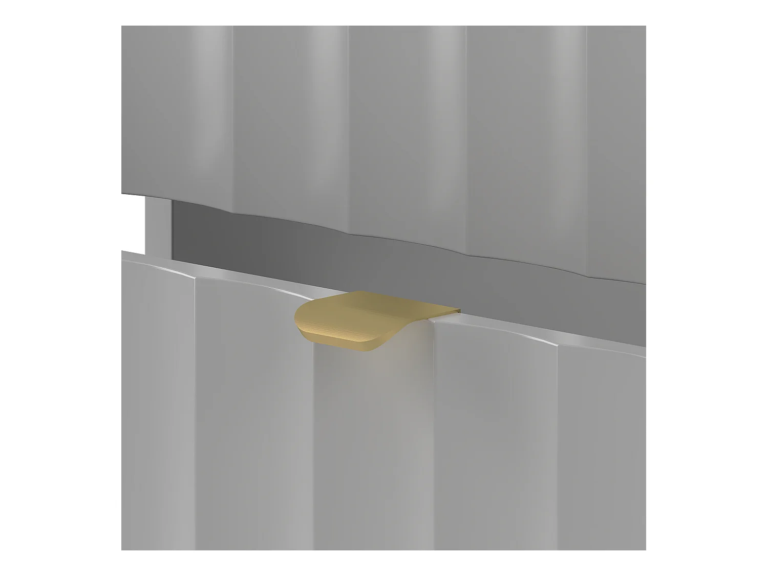 Ensemble de salle de bain blanc 80 cm Armoire avec plateau Étagère Lavabo Colonne Façades rainurées Arcos