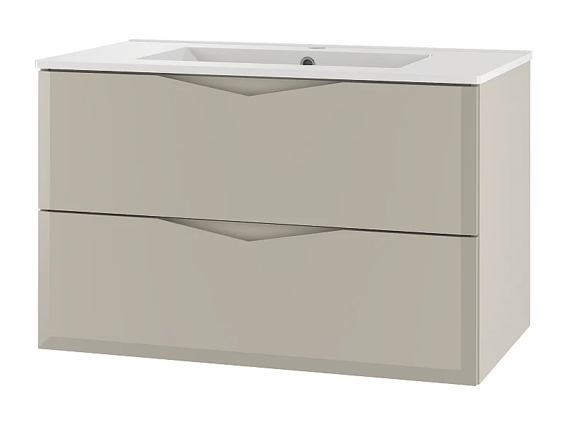 Kasjmier badkamerset 80 cm Kast met wastafel Delica