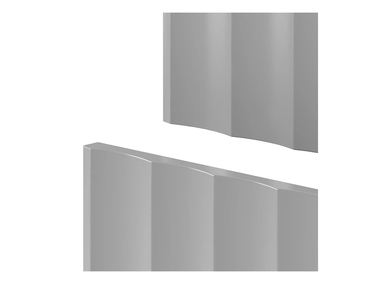 Ensemble de salle de bain blanc 60 cm Meuble avec lavabo Façades rainurées Arcos