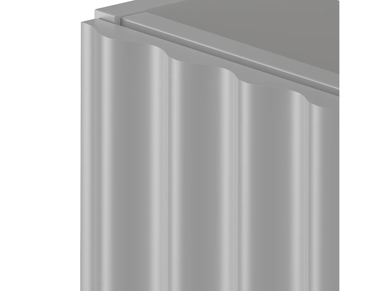 Ensemble de salle de bain blanc 60 cm Armoire avec plan de travail et lavabo Façades rainurées Aqua