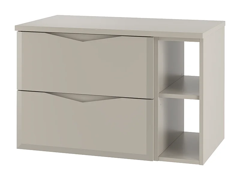 Ensemble de salle de bain en cachemire 80 cm Armoire avec plateau Étagère Delica