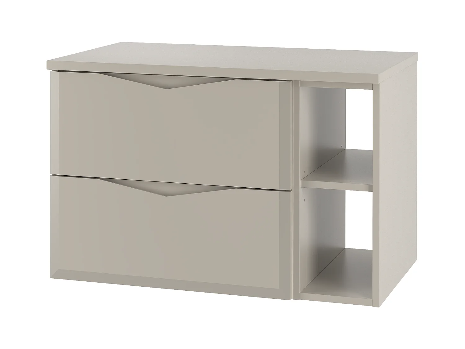 Ensemble de salle de bain en cachemire 80 cm Armoire avec plateau Étagère Delica