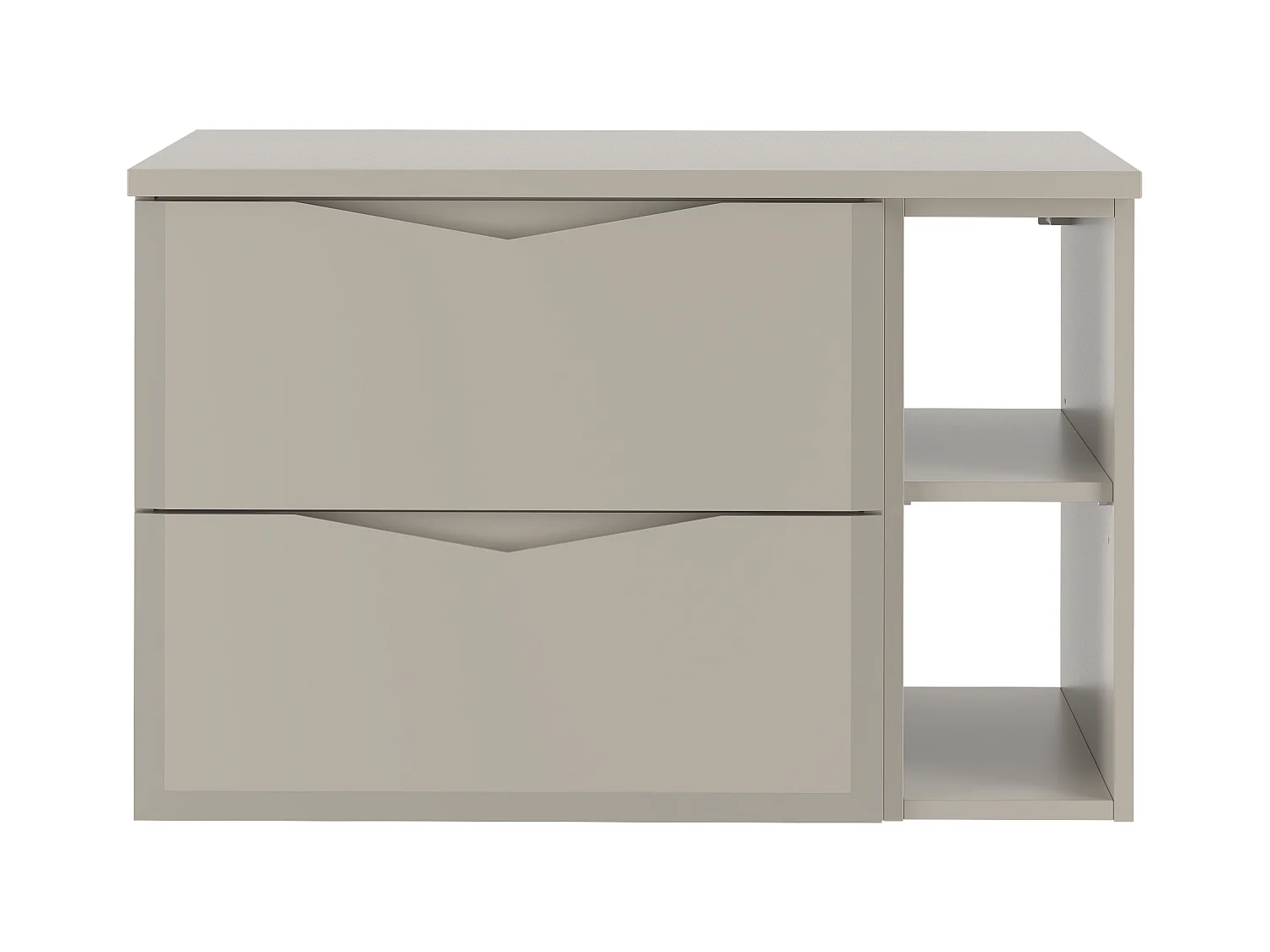 Ensemble de salle de bain en cachemire 80 cm Armoire avec plateau Étagère Delica