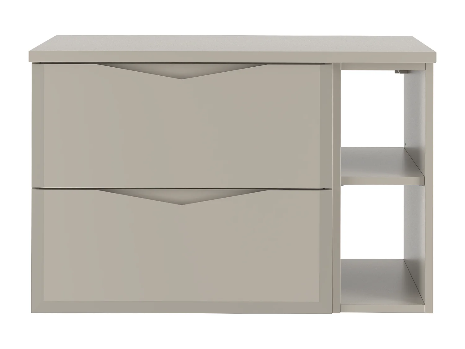 Ensemble de salle de bain en cachemire 80 cm Armoire avec plateau Étagère Delica