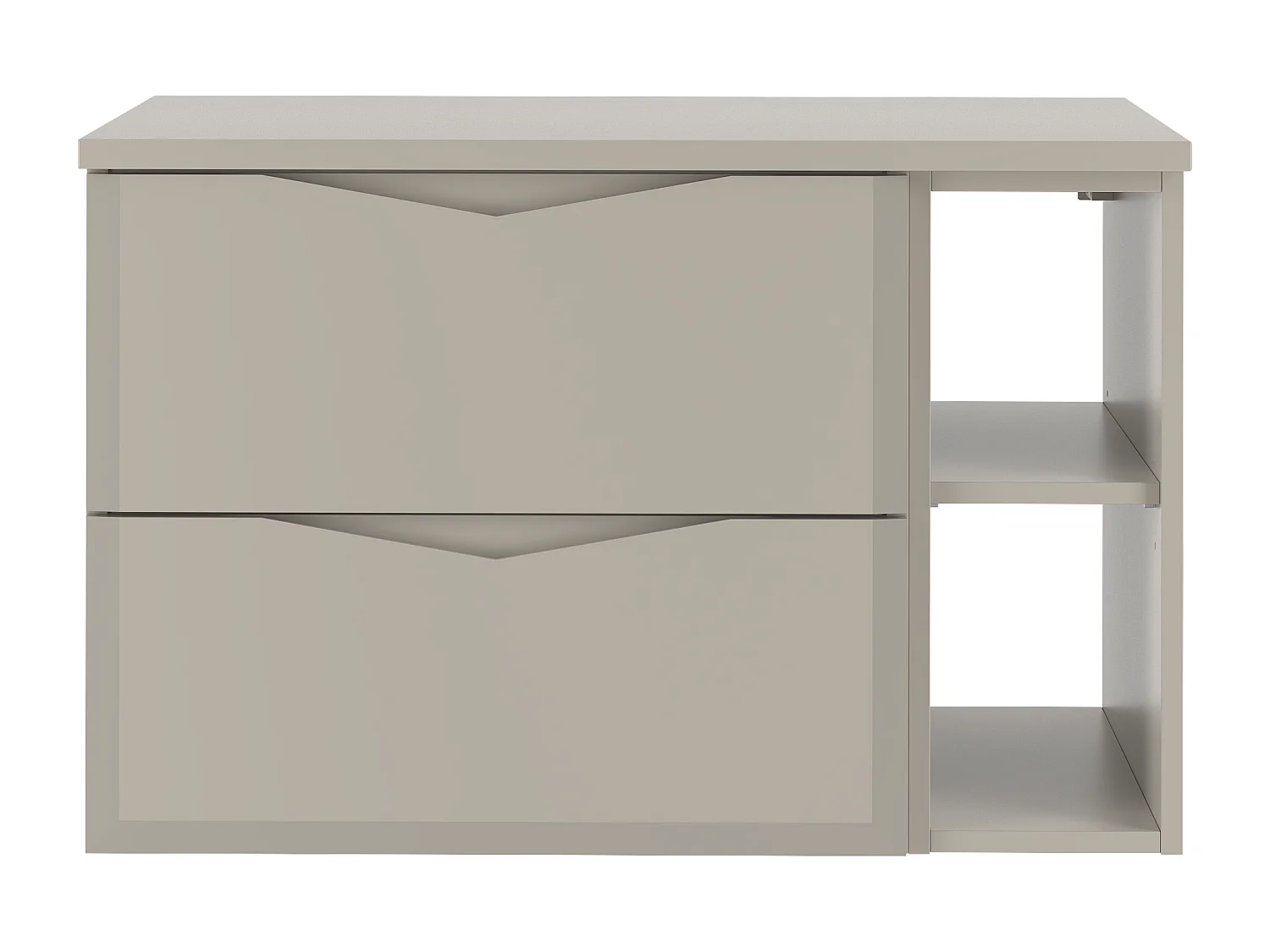 Ensemble de salle de bain en cachemire 80 cm Armoire avec plateau Étagère Delica