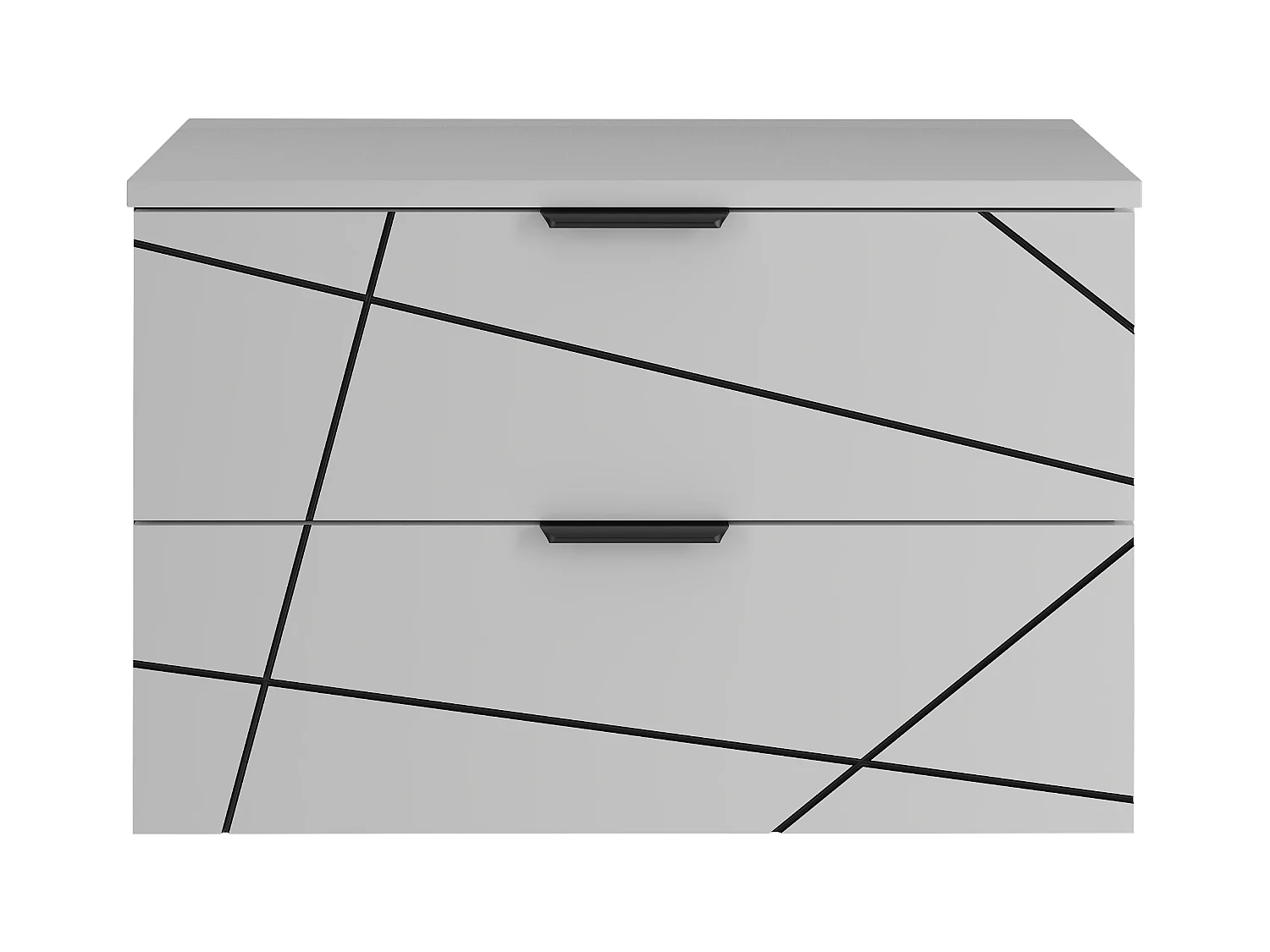 Badezimmer-Set 80 cm Schrank mit Waschtisch Weiß Matt Wood