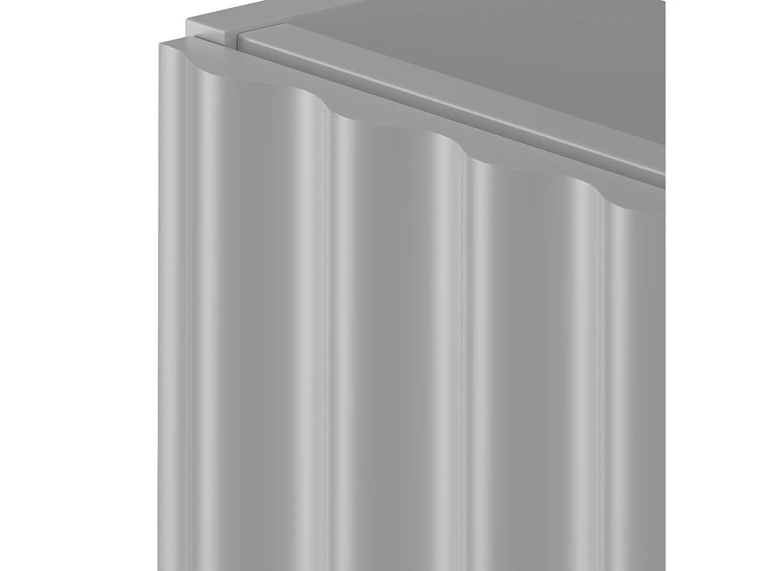 Ensemble de salle de bain blanc 80 cm Armoire avec plateau et étagère Façades rainurées Aqua