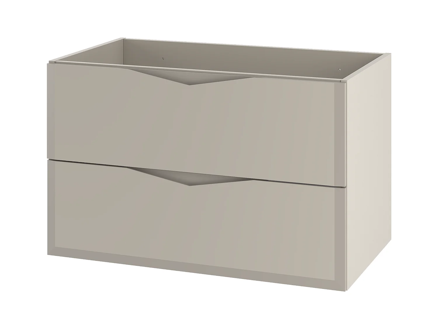 Armoire de salle de bain en cachemire pour lavabo 80 cm 2 tiroirs Delica