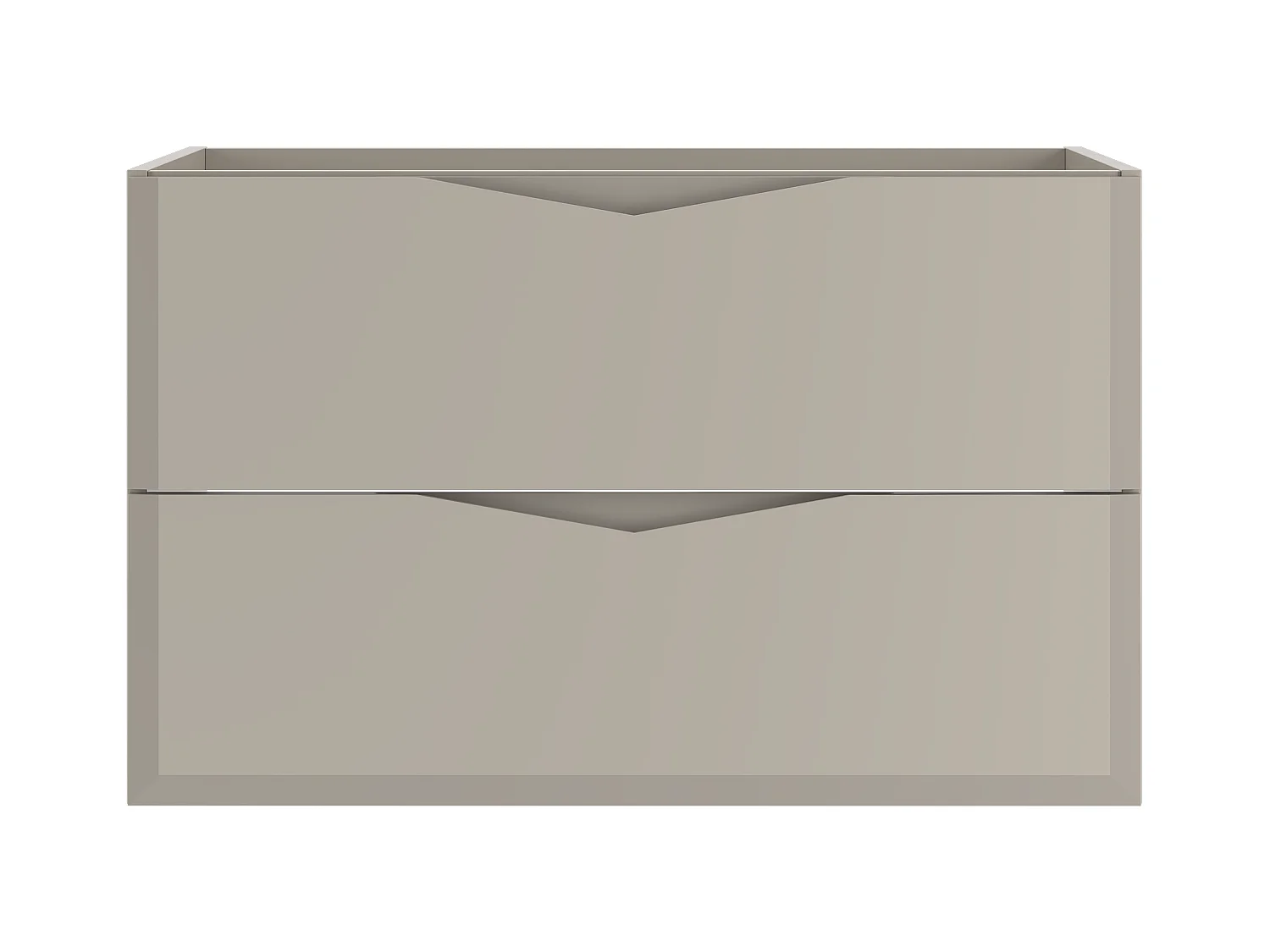 Armoire de salle de bain en cachemire pour lavabo 80 cm 2 tiroirs Delica