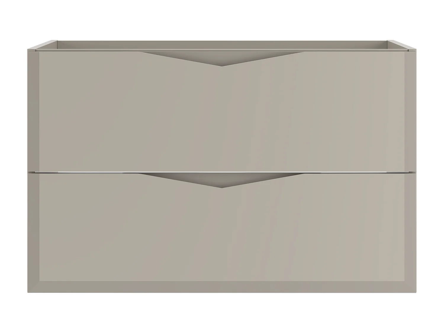 Armoire de salle de bain en cachemire pour lavabo 80 cm 2 tiroirs Delica