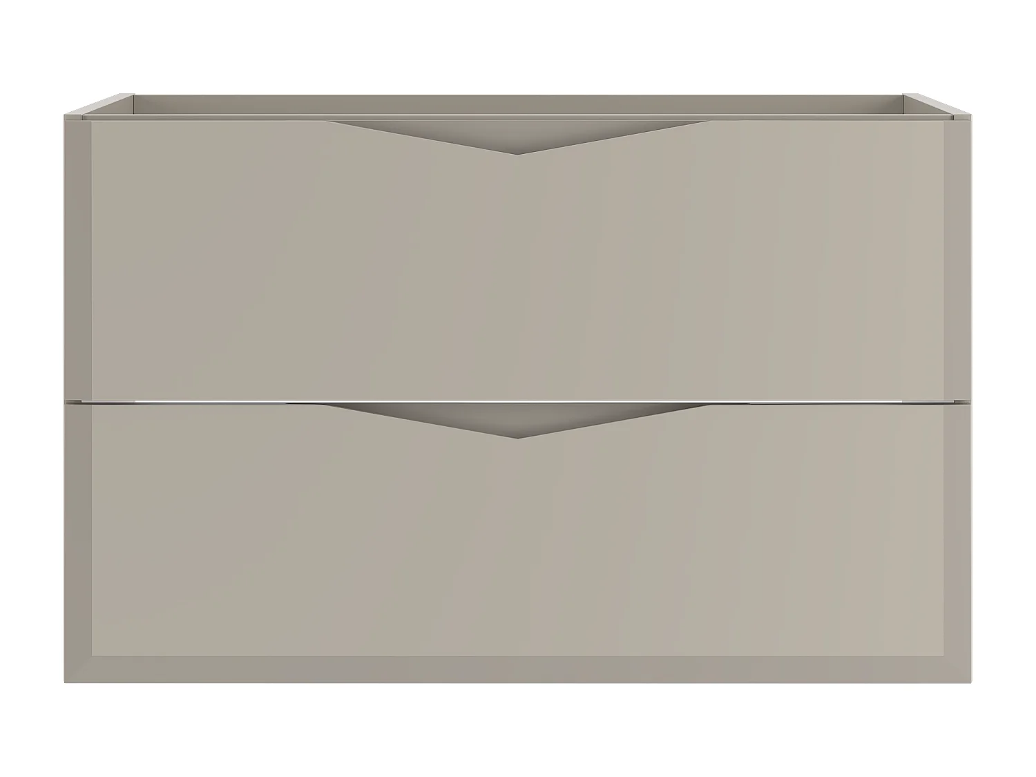 Armoire de salle de bain en cachemire pour lavabo 80 cm 2 tiroirs Delica