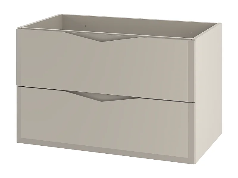 Kasjmier badkamermeubel onder wastafel 80 cm 2 lades Delica