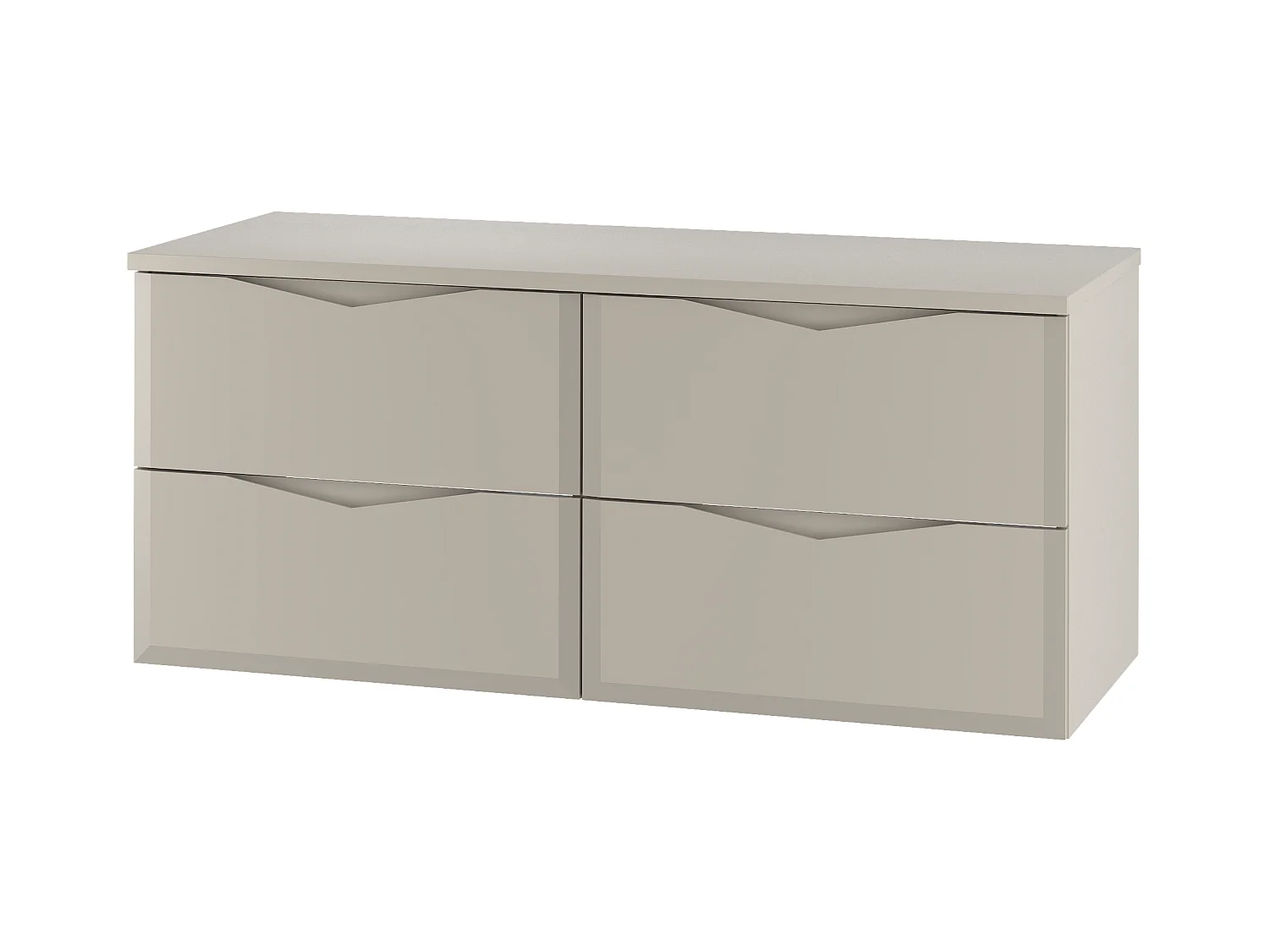 Ensemble de salle de bain en cachemire 120 cm Armoire avec plateau Delica