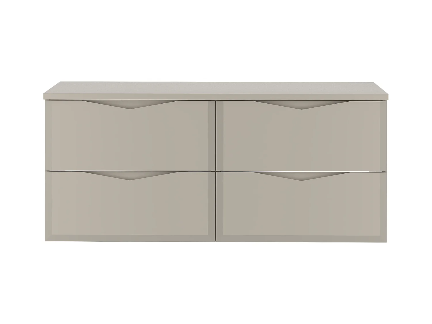 Ensemble de salle de bain en cachemire 120 cm Armoire avec plateau Delica