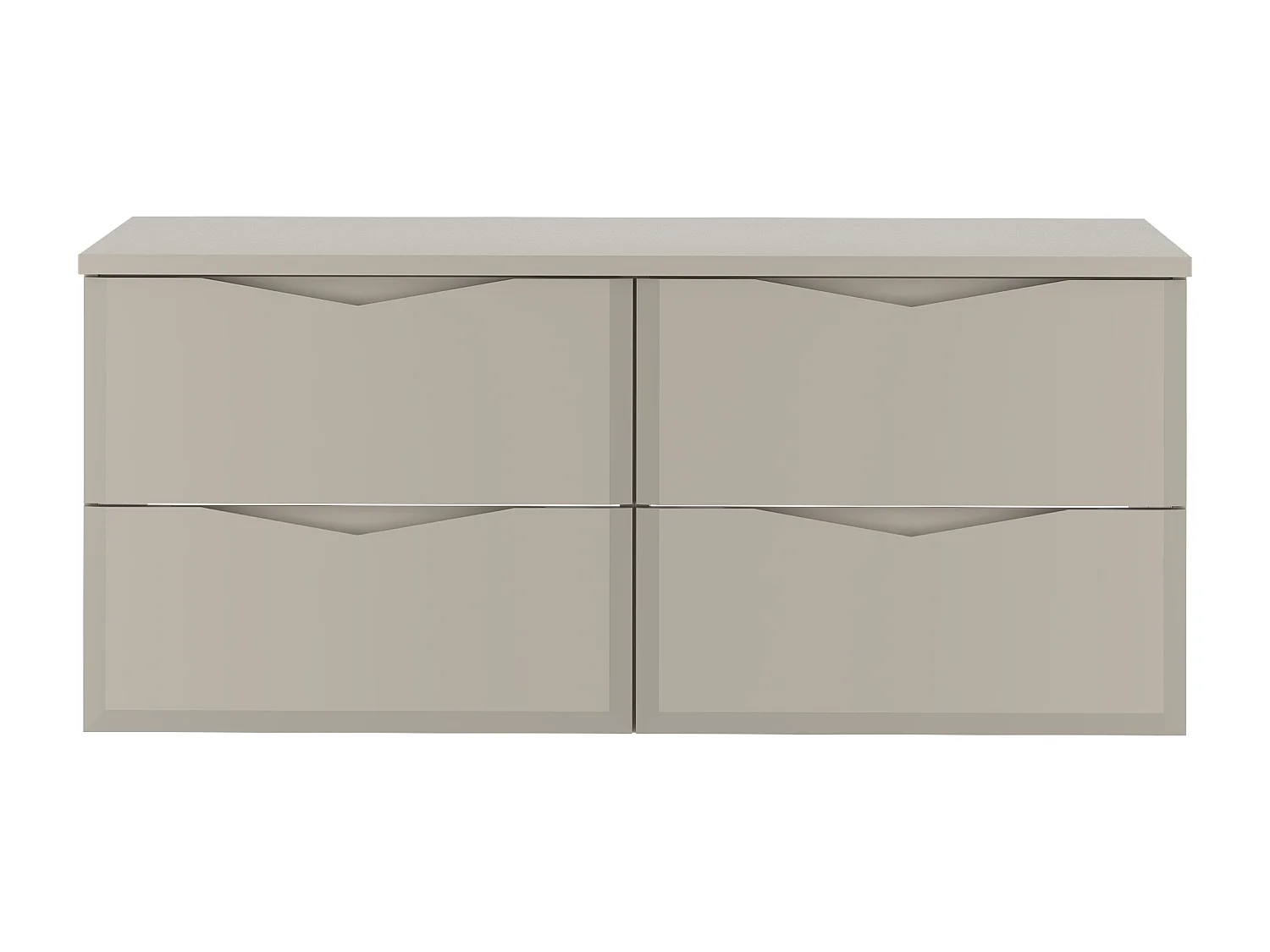 Ensemble de salle de bain en cachemire 120 cm Armoire avec plateau Delica