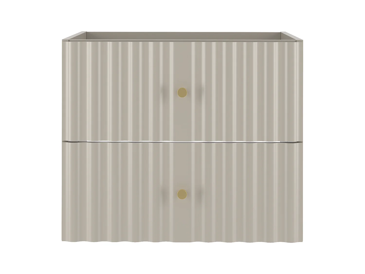 Meuble sous lavabo en cachemire 60 cm 2 tiroirs Aqua