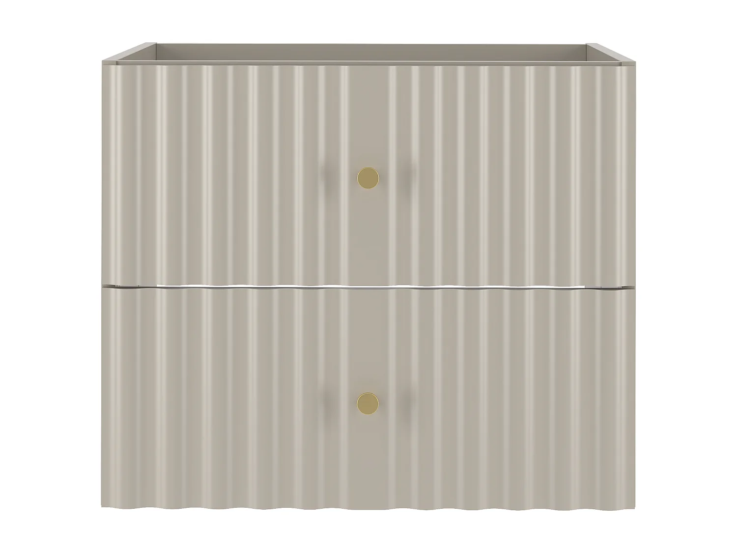 Meuble sous lavabo en cachemire 60 cm 2 tiroirs Aqua