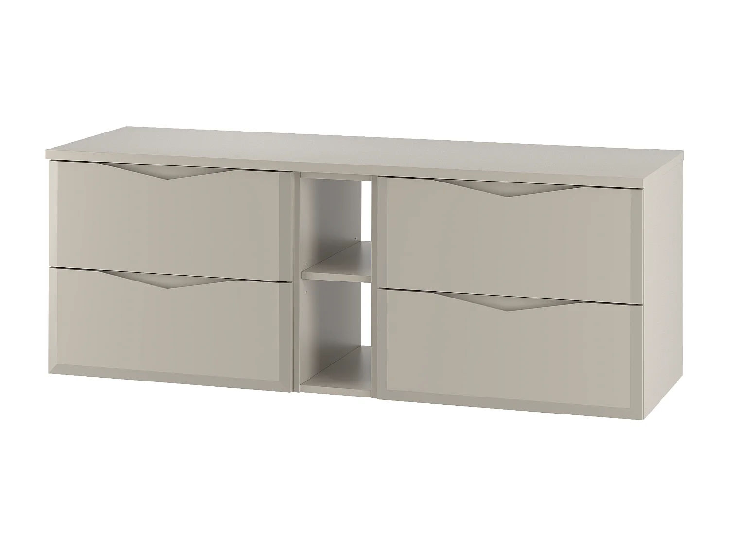 Ensemble de salle de bain en cachemire 140 cm Armoire avec plateau Étagère Delica