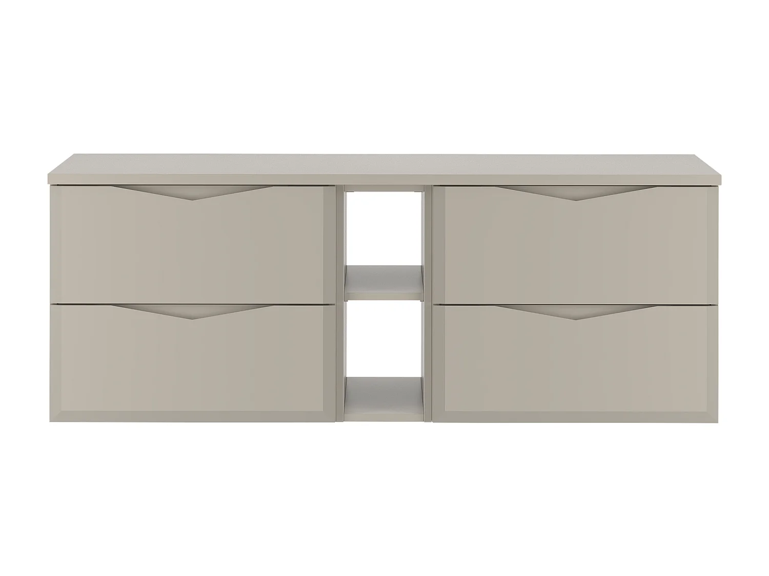 Ensemble de salle de bain en cachemire 140 cm Armoire avec plateau Étagère Delica