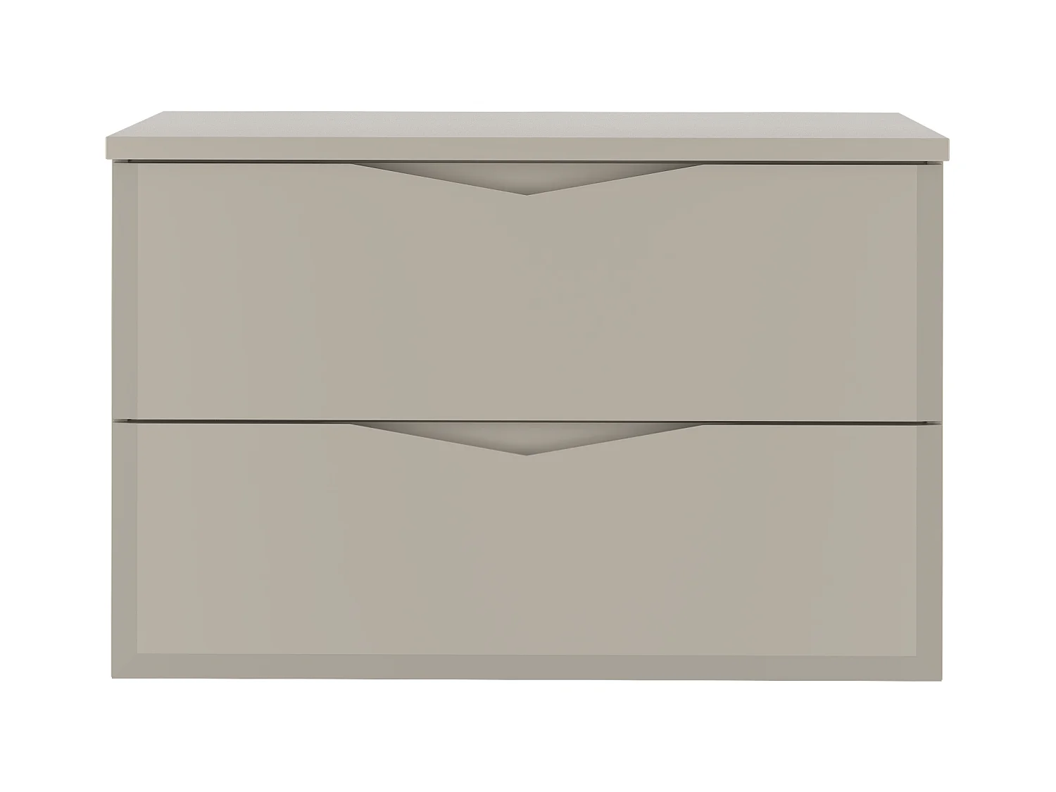 Ensemble de salle de bain en cachemire 80 cm Armoire avec plateau Delica