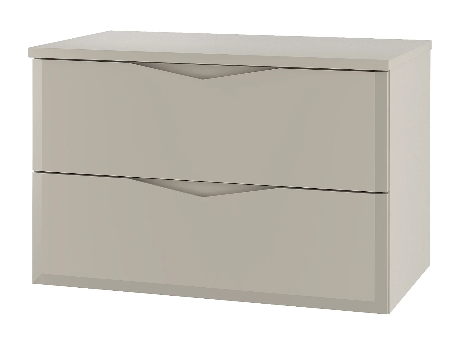 Ensemble de salle de bain en cachemire 80 cm Armoire avec plateau Delica