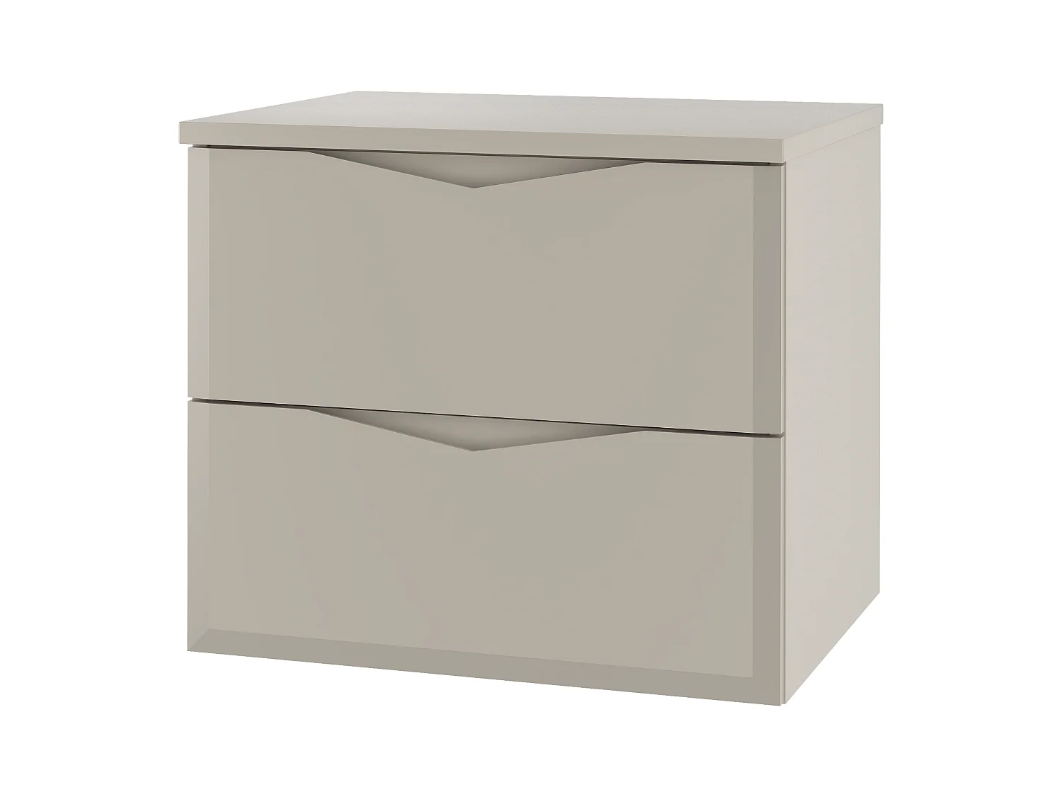 Ensemble de salle de bain en cachemire 60 cm Armoire avec plateau Delica