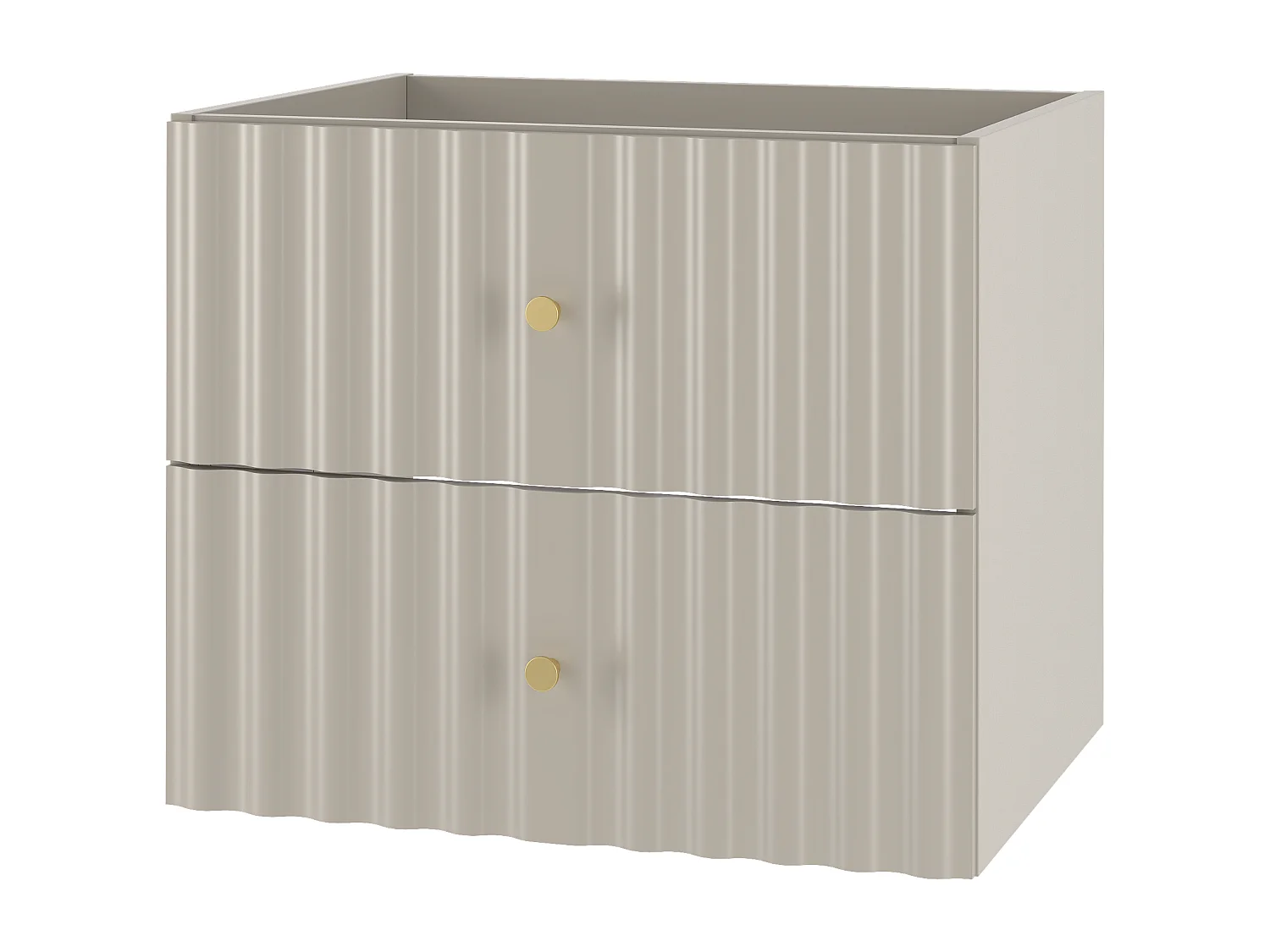 Ensemble de salle de bain en cachemire 80 cm Armoire avec plateau et étagère Façades rainurées Aqua