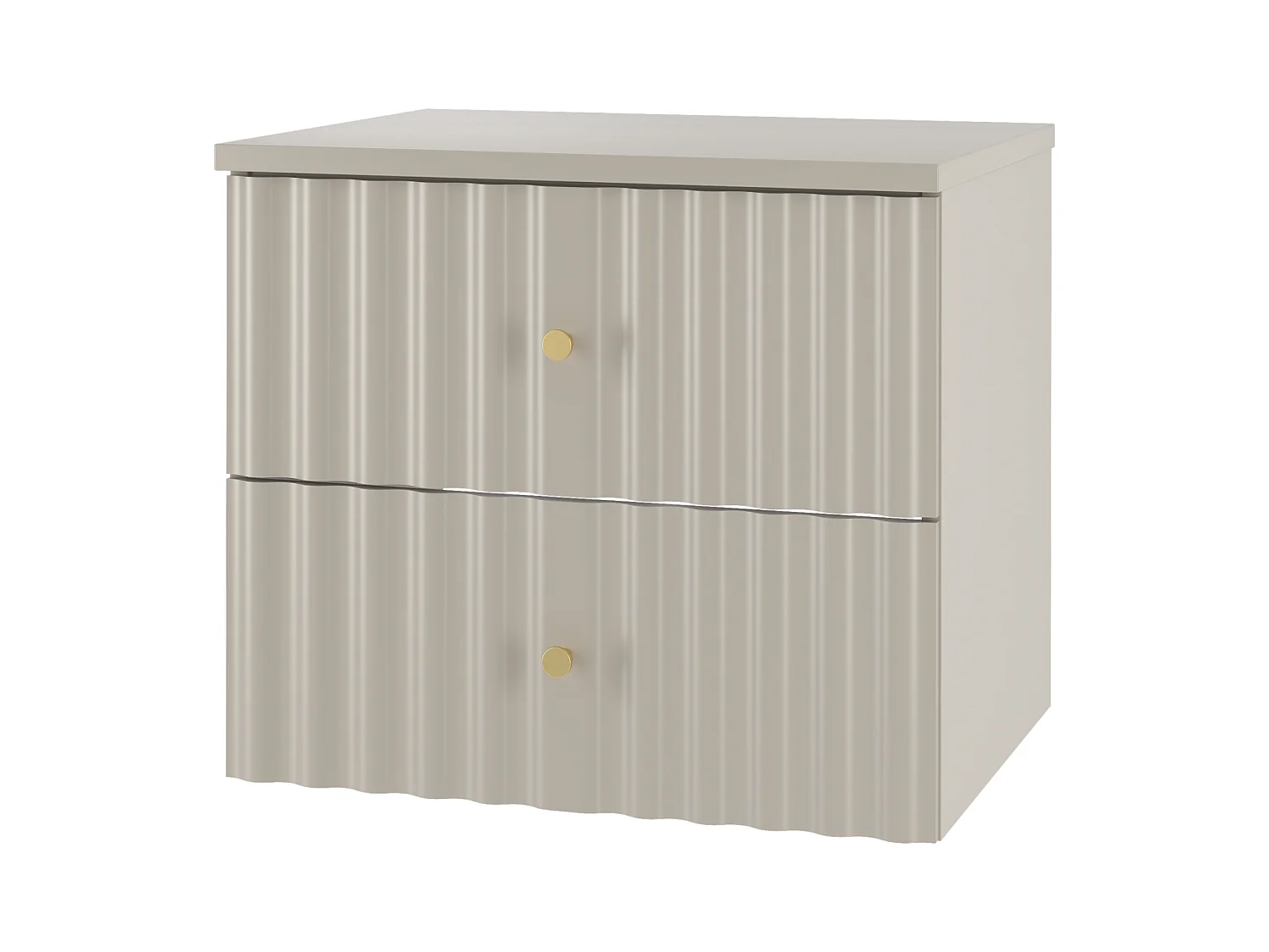 Ensemble de salle de bain en cachemire 60 cm Armoire avec plateau Façades rainurées Aqua