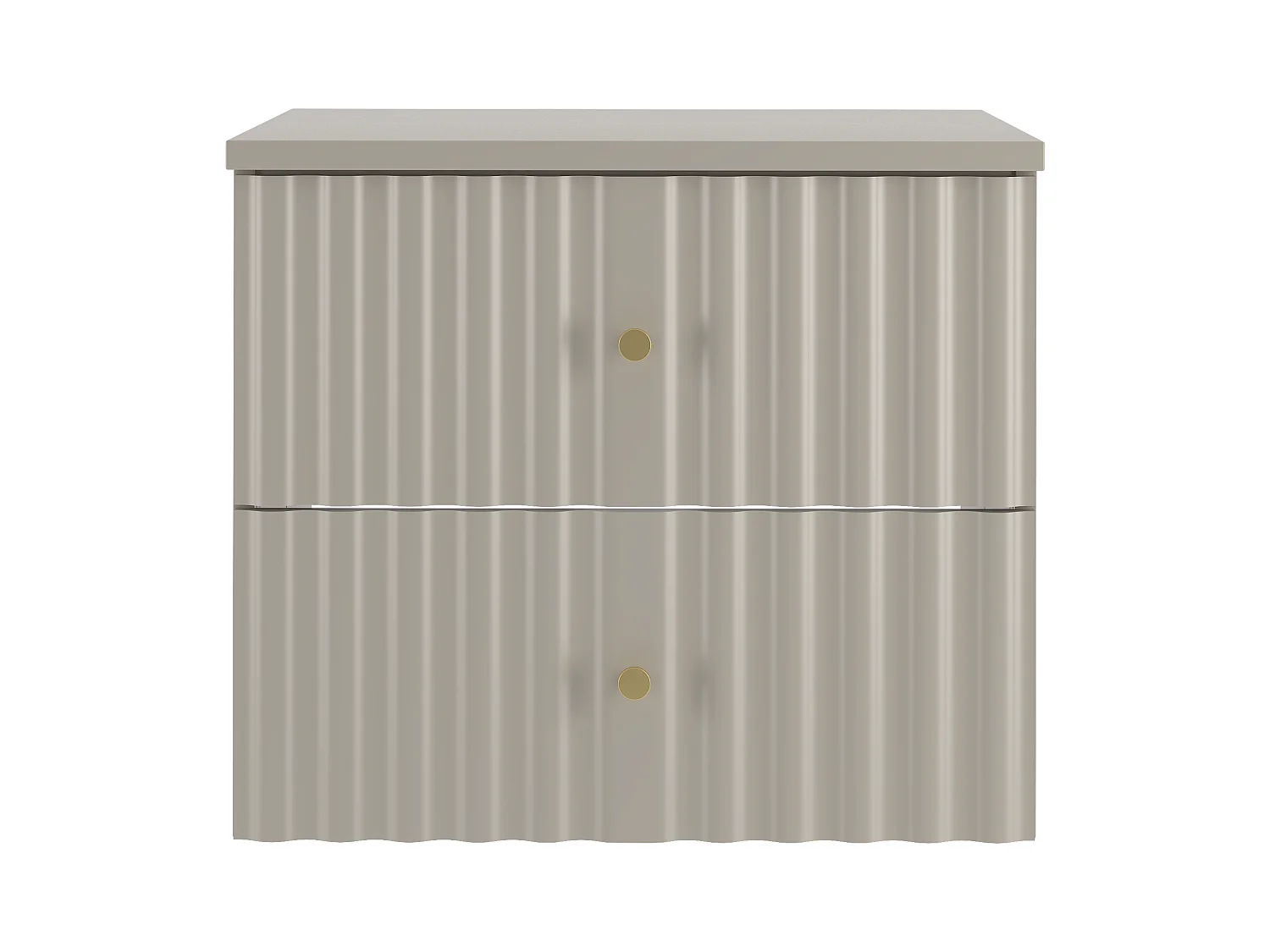 Ensemble de salle de bain en cachemire 60 cm Armoire avec plateau Façades rainurées Aqua