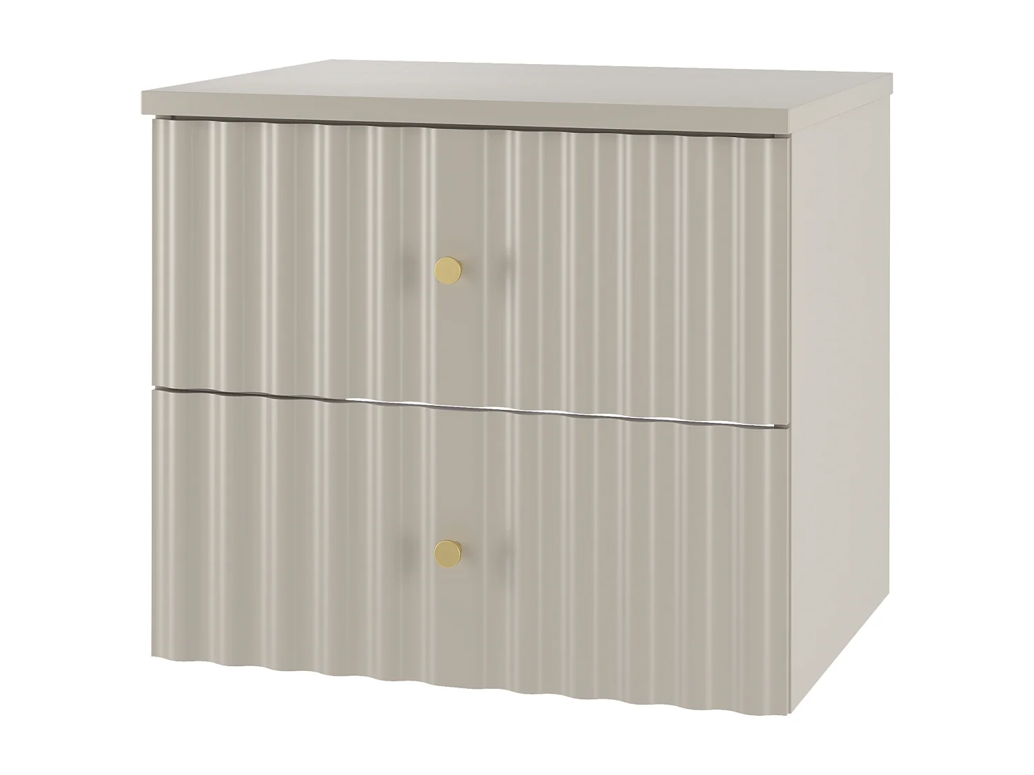 Ensemble de salle de bain en cachemire 60 cm Armoire avec plateau Façades rainurées Aqua