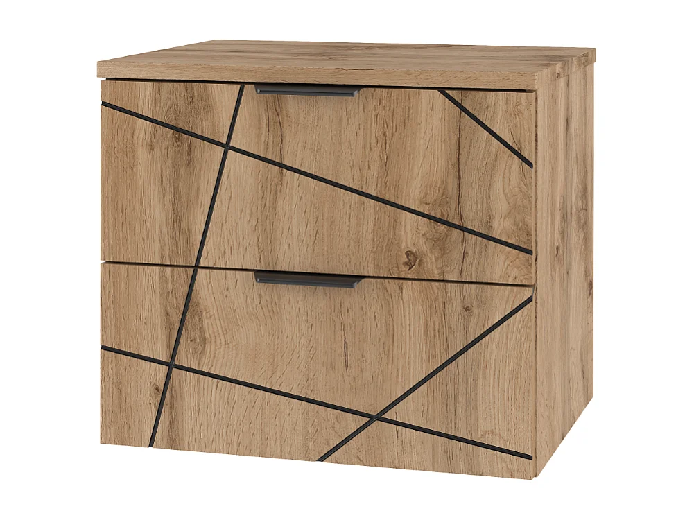 Ensemble de salle de bain 60 cm Armoire avec plateau Chêne Wotan Wood