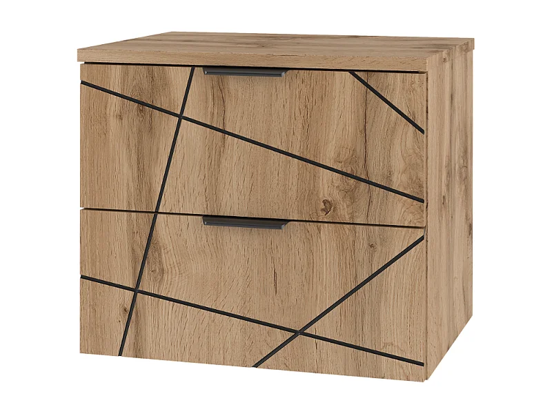 Badkamerset 60 cm Kast met blad Eiken Wotan Wood