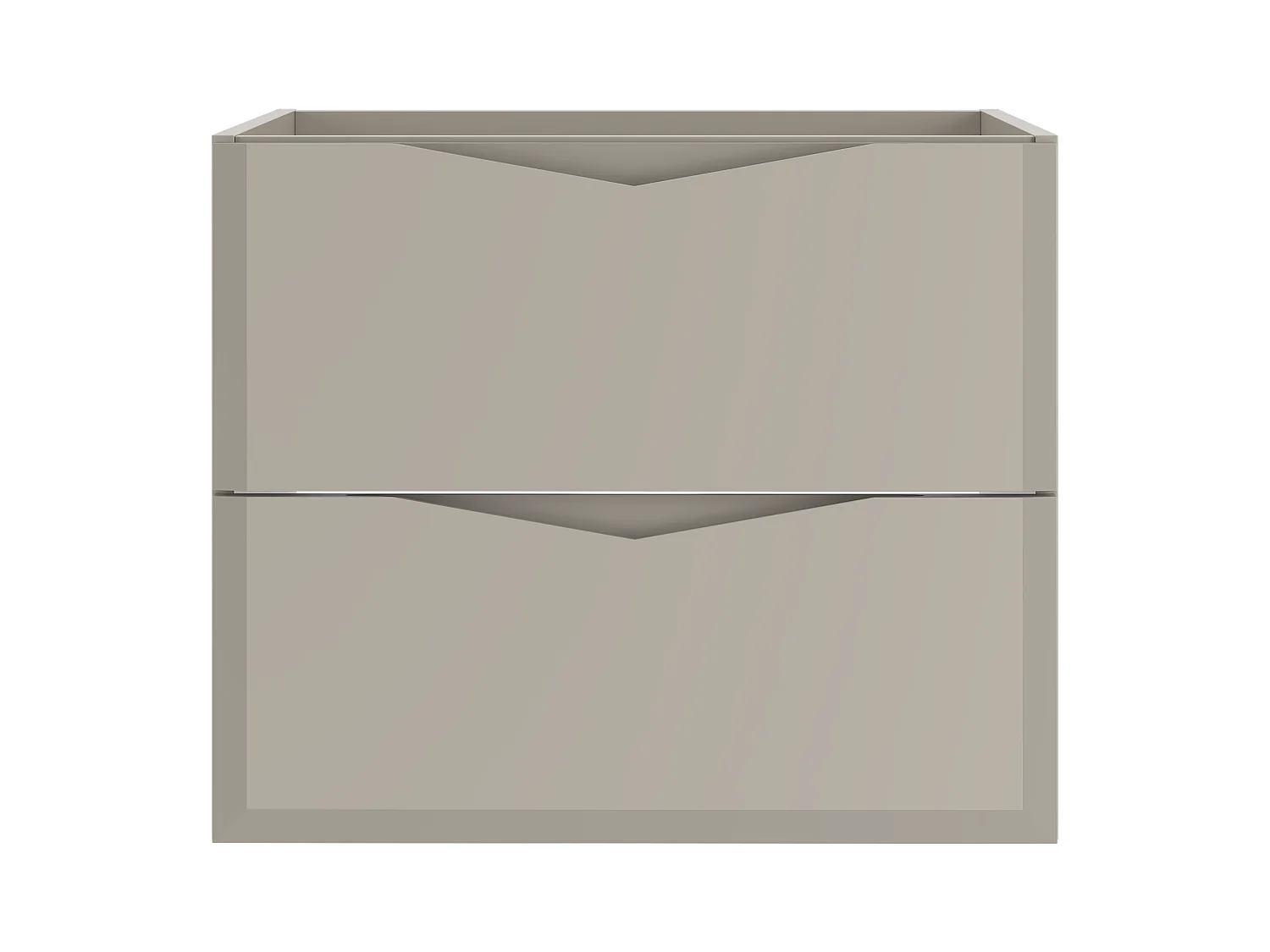 Armoire de salle de bain en cachemire pour lavabo 60 cm 2 tiroirs Delica