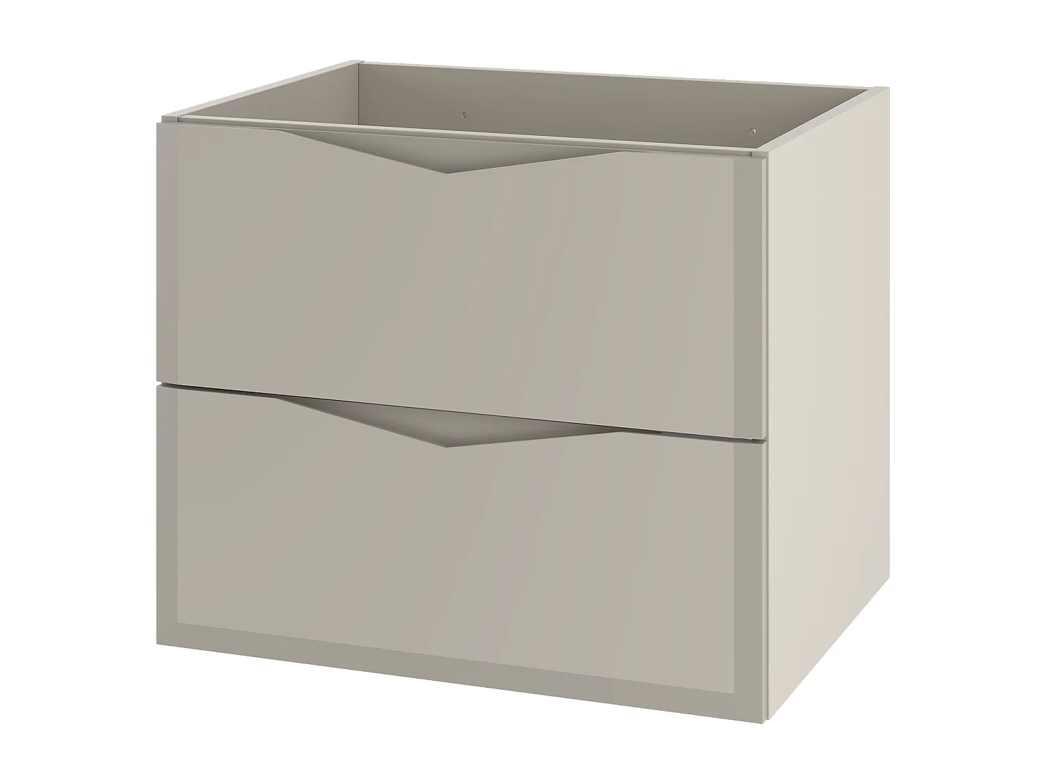 Kaschmir-Badezimmerschrank Waschbeckenunterschrank 60 cm, 2 Schubladen Delica